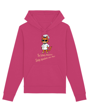 Stylish chef cat, culinary cool Raspberry