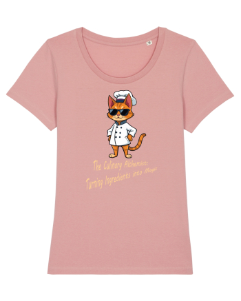 Stylish chef cat, culinary cool Canyon Pink