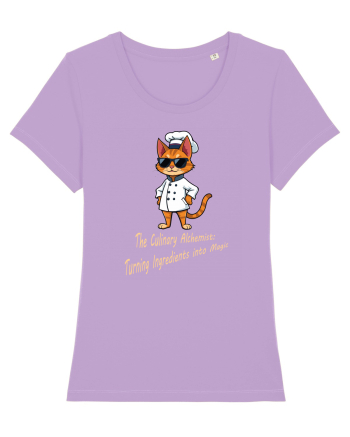 Stylish chef cat, culinary cool Lavender Dawn