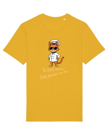 Stylish chef cat, culinary cool Spectra Yellow