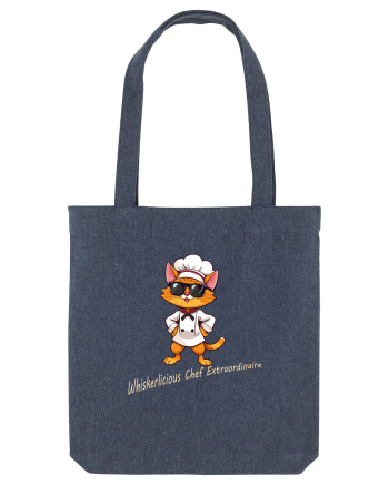 Stylish chef cat, culinary cool Midnight Blue