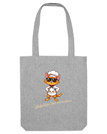 Stylish chef cat, culinary cool Heather Grey