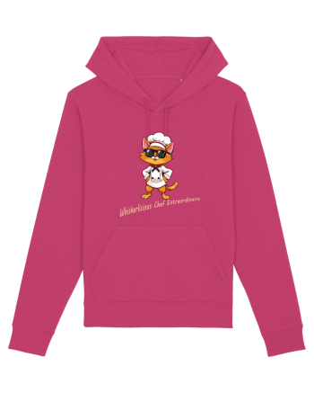 Stylish chef cat, culinary cool Raspberry