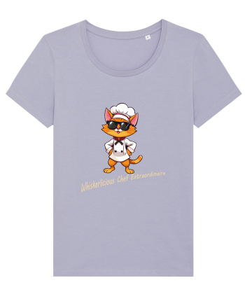 Stylish chef cat, culinary cool Lavender