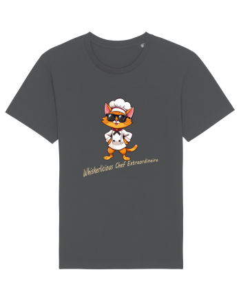 Stylish chef cat, culinary cool Anthracite