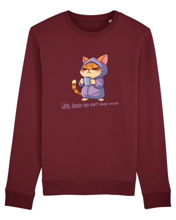 Latte, because naps aren't always enough Burgundy