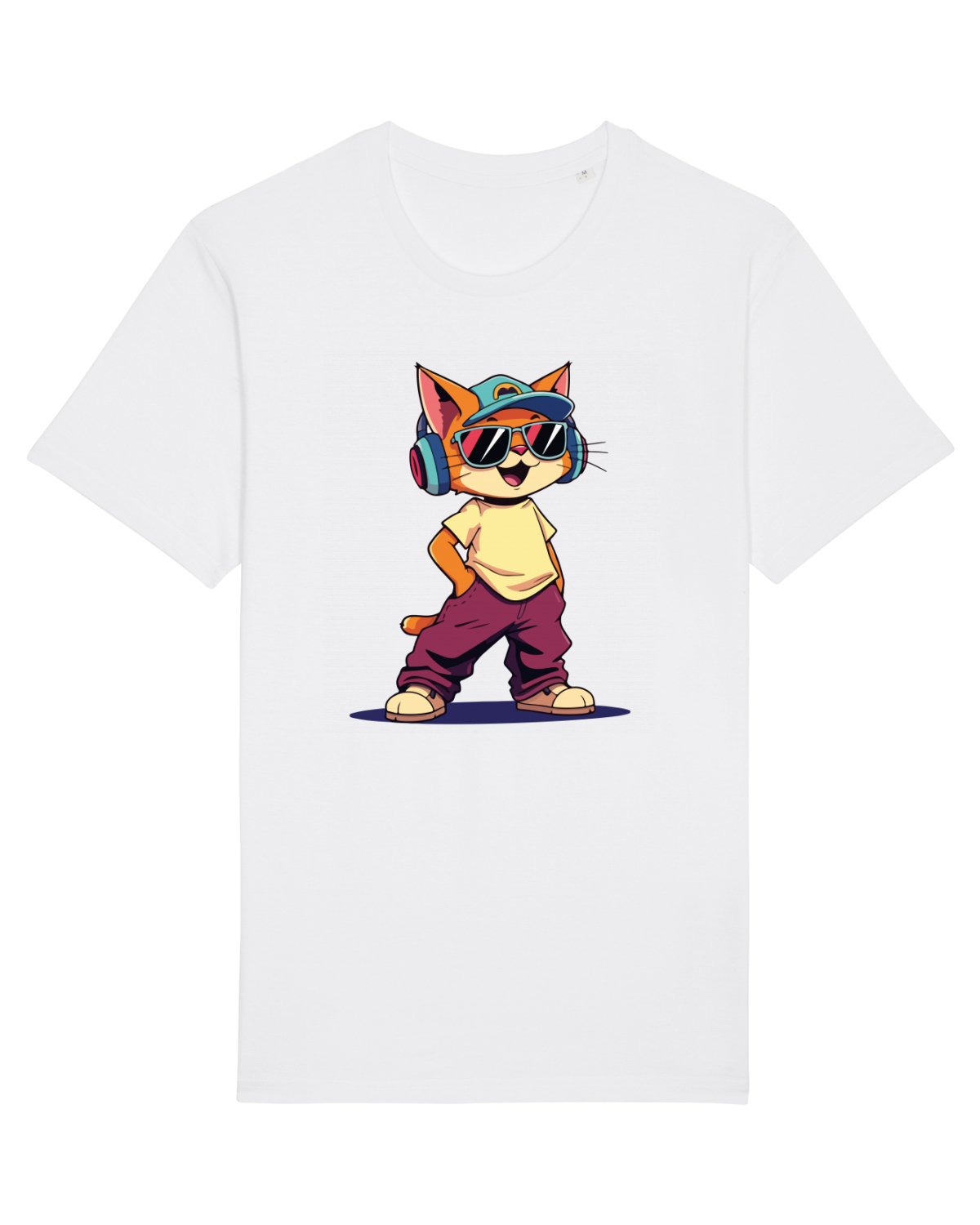 Tricou mânecă scurtă Unisex Rocker White