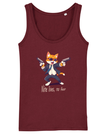 Meowfia cat vibes Burgundy