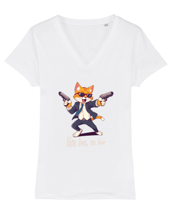 Meowfia cat vibes White