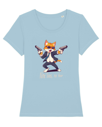 Meowfia cat vibes Sky Blue