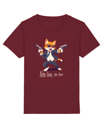 Meowfia cat vibes Burgundy