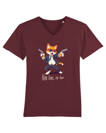 Meowfia cat vibes Burgundy