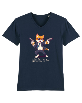 Meowfia cat vibes French Navy