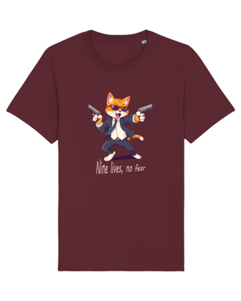 Meowfia cat vibes Burgundy