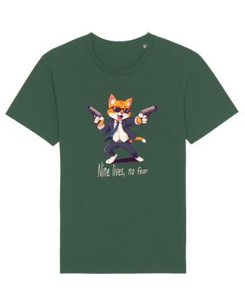 Meowfia cat vibes Bottle Green