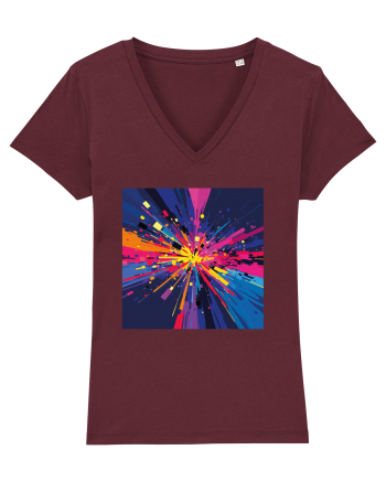 Abstract art Burgundy