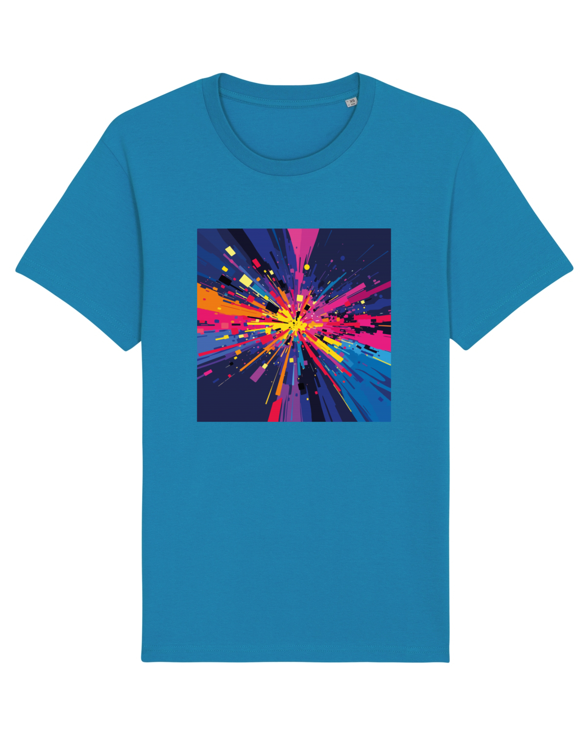 Tricou mânecă scurtă Unisex Rocker Azur