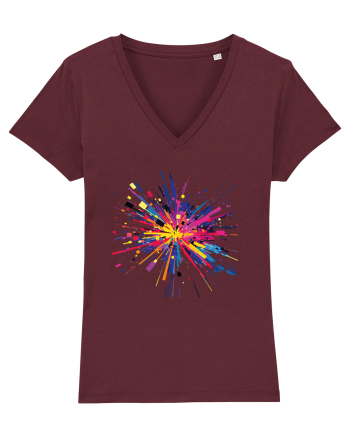 Abstract Burgundy