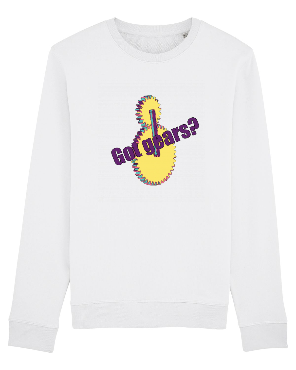 Bluză mânecă lungă Unisex Rise White