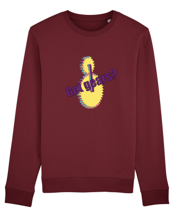 Got gears? Burgundy