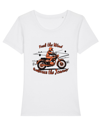 Vintage Wheels - Feel the wind, embrace the journey BLTM8-02  White
