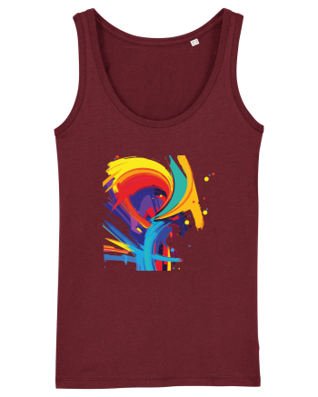 Abstract Burgundy