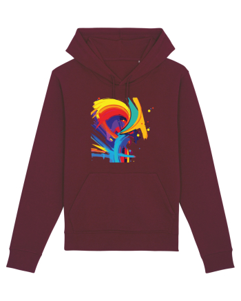 Abstract Burgundy