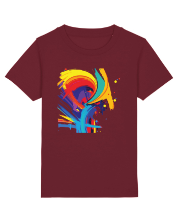 Abstract Burgundy