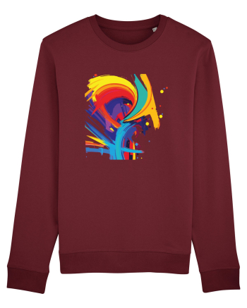 Abstract Burgundy