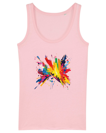 Abstract art Cotton Pink
