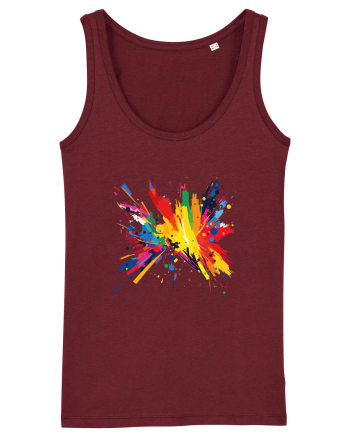 Abstract art Burgundy