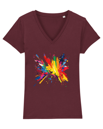 Abstract art Burgundy