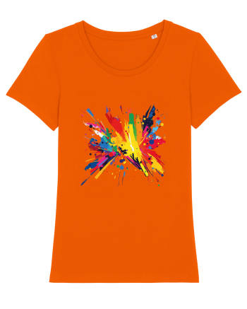 Abstract art Bright Orange