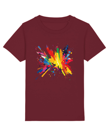 Abstract art Burgundy