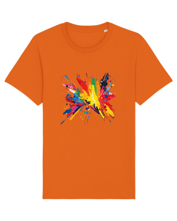 Abstract art Bright Orange