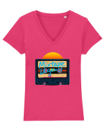 Retro  Mixtape Legend Tricou mânecă scurtă guler V Damă Evoker
