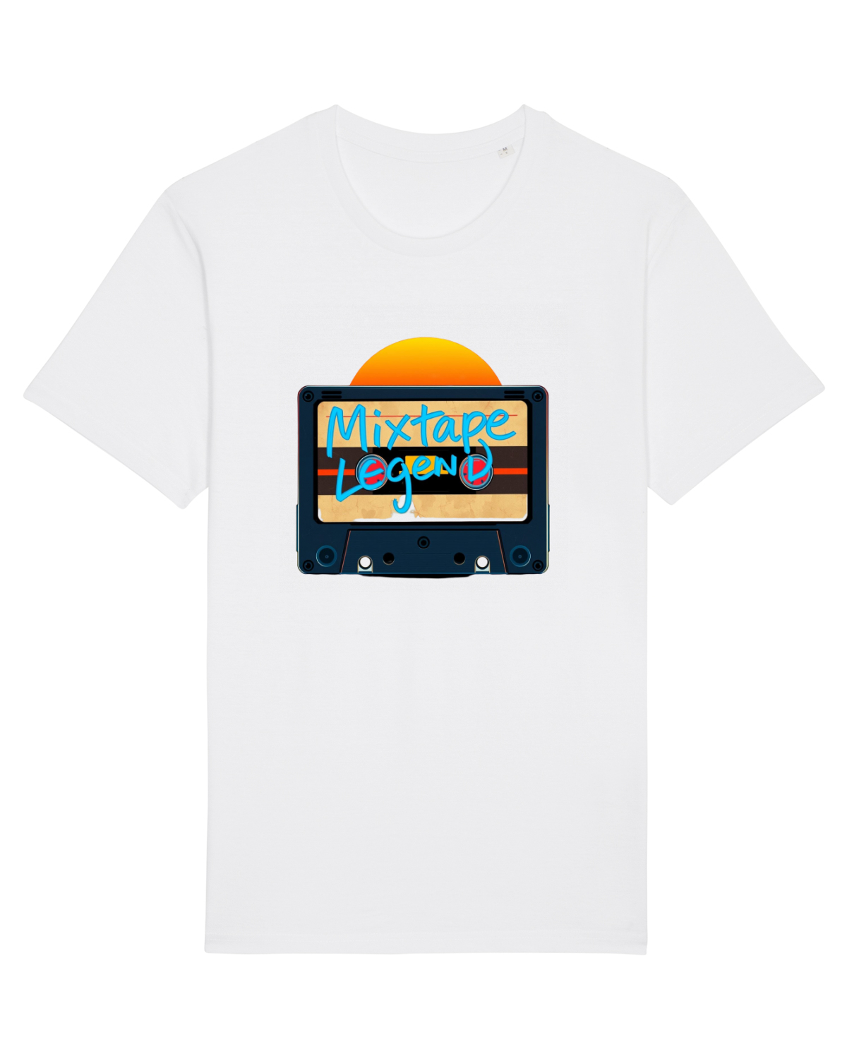 Tricou mânecă scurtă Unisex Rocker White