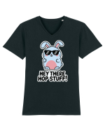 Hey There Hop Stuff! Tricou mânecă scurtă guler V Bărbat Presenter