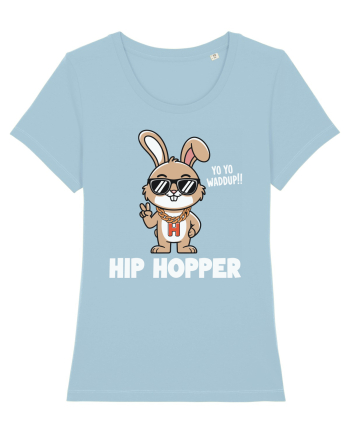 Hip Hopper | Funny Bunny Rabbit Sky Blue