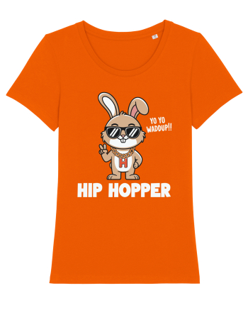 Hip Hopper | Funny Bunny Rabbit Bright Orange