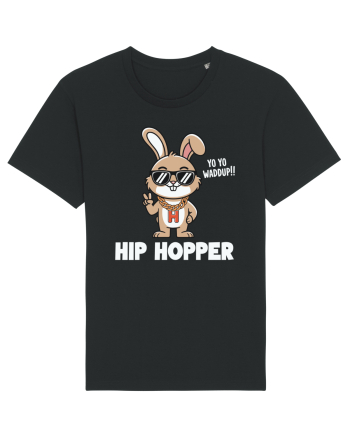 Hip Hopper | Funny Bunny Rabbit Black