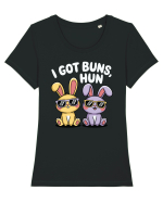 I Got Buns,Hun Tricou mânecă scurtă guler larg fitted Damă Expresser
