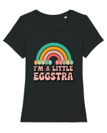 I'm A Little Eggstra Tricou mânecă scurtă guler larg fitted Damă Expresser
