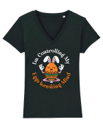 I'm Controlling My Eggs-hausting Mind Tricou mânecă scurtă guler V Damă Evoker