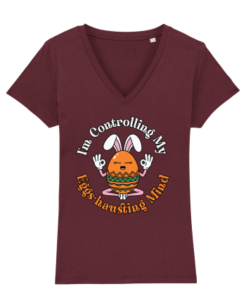 I'm Controlling My Eggs-hausting Mind Burgundy