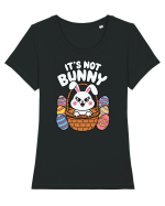 It's Not Bunny | Happy Easter! Tricou mânecă scurtă guler larg fitted Damă Expresser