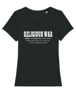 Religious War | Dictionary sarcastic definition | Funny meme Tricou mânecă scurtă guler larg fitted Damă Expresser