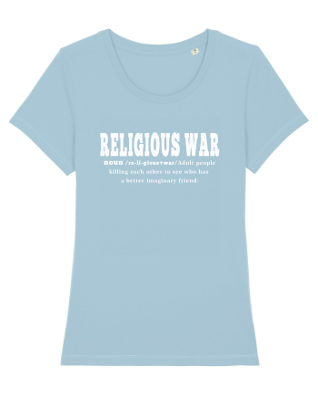 Religious War | Dictionary sarcastic definition | Funny meme Sky Blue