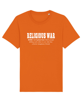 Religious War | Dictionary sarcastic definition | Funny meme Bright Orange