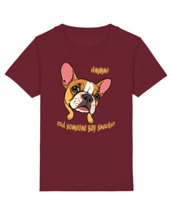 Did someone say snacks? Burgundy